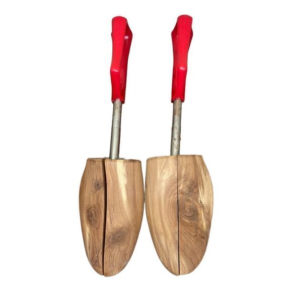 Florsheim Shoe Travel Tree Keepers Stretchers Rochester Cedar Wood 5 Vintage - Picture 2 of 5